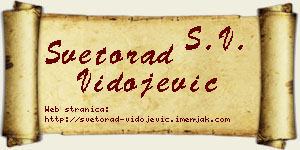 Svetorad Vidojević vizit kartica